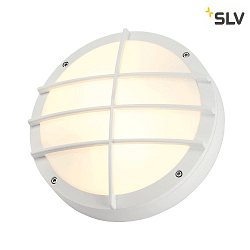 Luminaire mural d'extrieur BULAN GRID rond E27 IP44, blanche