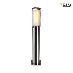 Lampadaire dextrieur BIG NAILS cylindrique, court, avec diffuseur E27 IP44, acier inoxydable gradable