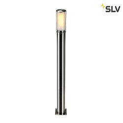 Lampadaire dextrieur BIG NAILS cylindrique, langue, avec diffuseur E27 IP44, acier inoxydable gradable