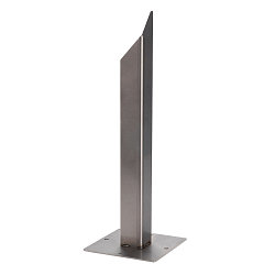 Earth spike for RUSTY SQUARE / RUSTY PATHLIGHT / ARROCK, 50 x 17 x 17cm, zinc-plated steel