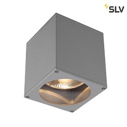 Auenleuchte BIG THEO CEILING OUT Deckenleuchte, eckig, GU10, IP44, silbergrau