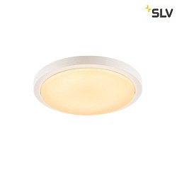 AINOS, Outdoor Ceiling luminaire, LED, 3000K, round, white, with sensor