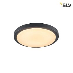 AINOS, Outdoor Ceiling luminaire, LED, 3000K, round, anthracite, with sensor