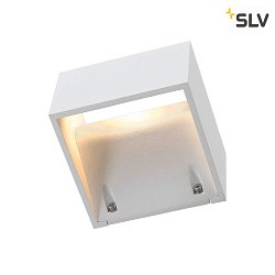 Applique da esterno LOGS WALL su / gi, angolare, indiretto LED IP65, bianco 