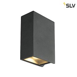 LED Wall luminaire QUAD 2 XL, square, 8,6W, COB LED, 3000K, 110, anthracite