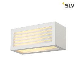 Wall luminaire BOX-L E27, square, E27, max. 18W,, white