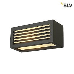 Luminaire mural BOX-L  1 flamme, angulaire E27 IP44, anthrazit gradable