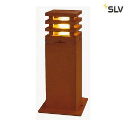 LED Outdoor Floorlamp RUSTY SQUARE 40, IP55, 40 x 12 x 12cm, 8.6W 3000K 90lm, FeCSi steel rust color