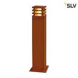 LED Outdoor Floorlamp RUSTY SQUARE 70, IP55, 71 x 12 x 12cm, 8.6W 3000K 90lm, FeCSi steel rust color