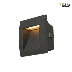 LED Wall recessed luminaire DOWNUNDER OUT LED S, 0,96W, 3000K, IP55, anthracite