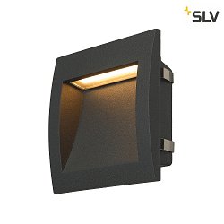 LED Wall recessed luminaire DOWNUNDER OUT LED L, 0,96W, 3000K, IP55, anthracite