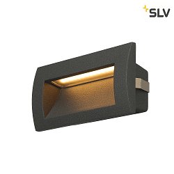 LED Wall recessed luminaire DOWNUNDER OUT LED M, 0,96W, 3000K, IP55, anthracite