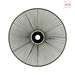 Abat-jour PAMELA 3913/70, vert, noir brillant
