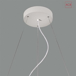 pendant suspension LISBOA 3-fold, white