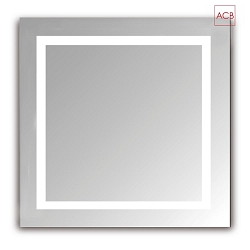 Specchio illuminato MUL 16/300-80 IP44, Opale, Bianco 