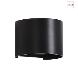 LED Auenwandleuchte KOWA 16/2033-14, IP54 IK06, 2x COB, 12W 3000K 850lm, Schwarz