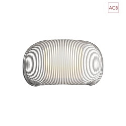 Lampada da parete MIRTA 3055/40 su / gi E27 IP20, Opale, Bianco dimmerabile