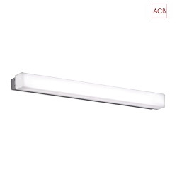 LED wall luminaire BOX 16/3200-60, IP44, 59cm, silver, 10.5W 3000K 800lm
