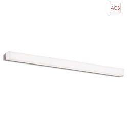 LED wall luminaire BOX 16/3200-90, IP44, 89cm, silver, 15W 3000K 1100lm