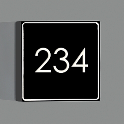 orientation lamp PICTO square IP20, black 