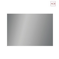 Specchio illuminato AMANZI 16/3596-113 con interruttore IP44, Opale, Bianco dimmerabile