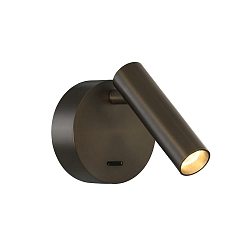 Lampada da parete ATRIA 16/3925 con interruttore, regolabile IP20, bronzo