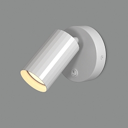 Lampada da parete MODRIAN 1-Lampadina, con interruttore GU10 IP20, Bianco 