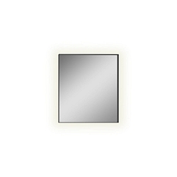 Miroir avec clairage ORISTANO 3957 71cm, noir brillant