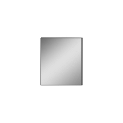 Miroir sans clairage ORISTANO 3957 71cm, noir brillant