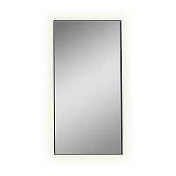 Miroir avec clairage ORISTANO 3957 1611cm, noir brillant