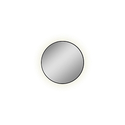 Miroir avec clairage OLBIA 3958  61cm, noir brillant