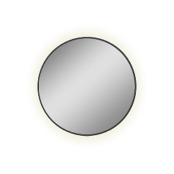 Miroir avec clairage OLBIA 3958  101cm, noir brillant
