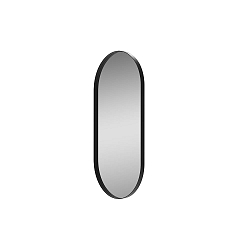 Miroir sans clairage DANIELA 9755, noir brillant