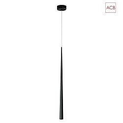 LED pendant luminaire BENDIS 3562, surface-mounted version, 5W 3000K 600lm, black