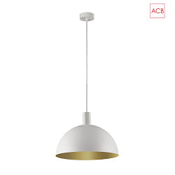Luminaire  suspension TIGA 3707/25 E27 IP20, or, blanche