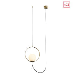 pendant luminaire HALO 3815/1 1 flame IP20, gold, opal