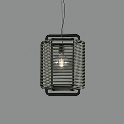 Luci a sospesione CORDA 45 E27 IP20, Verde 