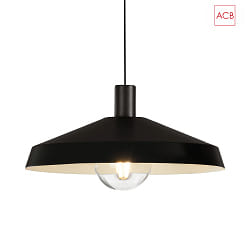 pendant luminaire EVELYN 3906/45 E27 IP20, black