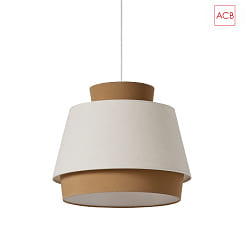 Luminaire  suspension ASPEN 3916/45 E27 IP20, lin, couleur sable, blanche