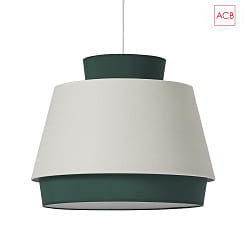 Luminaire  suspension ASPEN 3916/60 E27 IP20, vert, lin, blanche
