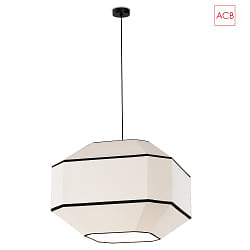 Luminaire  suspension BAUHAUS 3917/60 E27 IP20, noir brillant, blanche