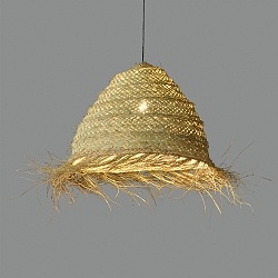 Luci a sospesione SAMIRA E27 IP20, colore naturale 