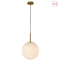 Suspension pendulaire PARMA 3946/30 E27 IP44, mat, opale, or antique