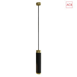 LED Pendelleuchte LUX 3989, LED COB, 13W, 3000K, 1240lm, IP20, schwarz/gold