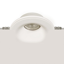 Luce da incasso GAMMA 3409/12 verniciabile GU10 IP20, Opale, Bianco dimmerabile