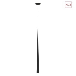 LED pendant luminaire BENDIS 3562, recessed version, 5W 3000K 600lm, black