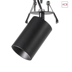 Recessed ceiling spot ZOOM 3764/9, GU10 max. 10W (LED), adjustable, black