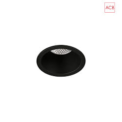 recessed luminaire KIDAL 3771/8 IP44, black 7W 610lm 2700K 38 38