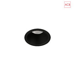 recessed luminaire KIDAL 3771/6 IP44, black 5W 495lm 2700K 38 38