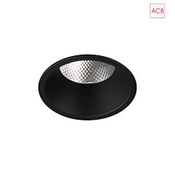 recessed luminaire KIDAL 3771/13 IP44, black 20W 1680lm 2700K 38 38